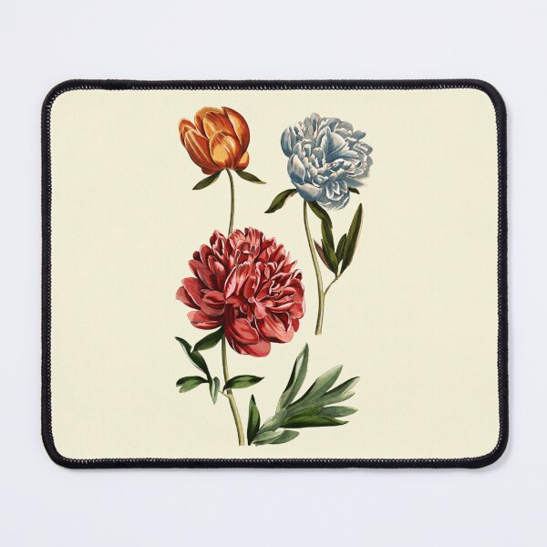 Item preview, Antique Pink Blue Orange Peonies designed and sold by IrisAndIvy.