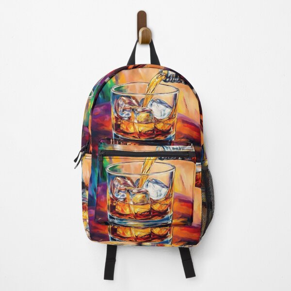 Item preview, Celebrate the Art of the Pour - Whiskey Meets Ice in a Symphony of Warm Tones and Bold Colors designed and sold by OlfactoART Studio.