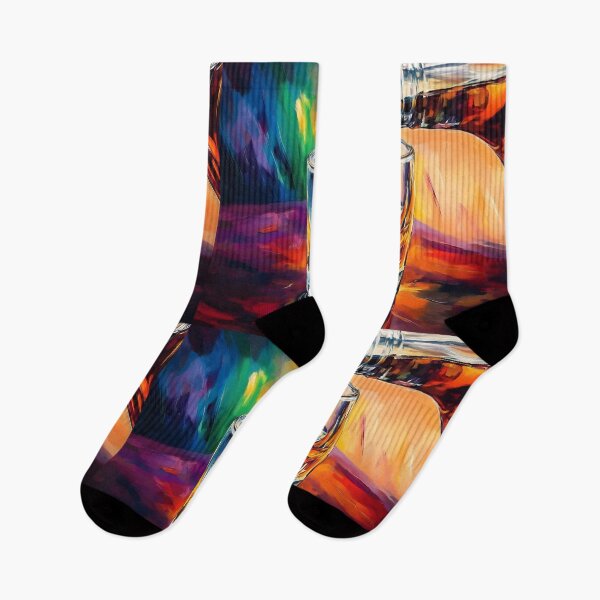 Item preview, Celebrate the Art of the Pour - Whiskey Meets Ice in a Symphony of Warm Tones and Bold Colors designed and sold by OlfactoART Studio.