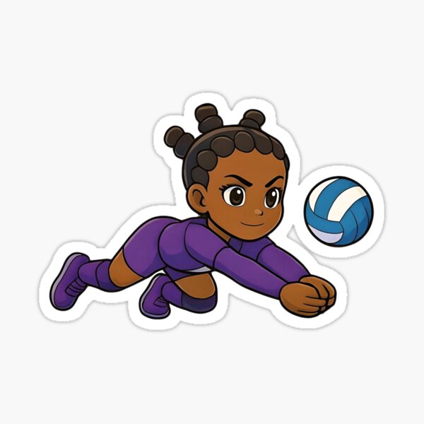 Iris Outside Hitter "Diving" Sticker