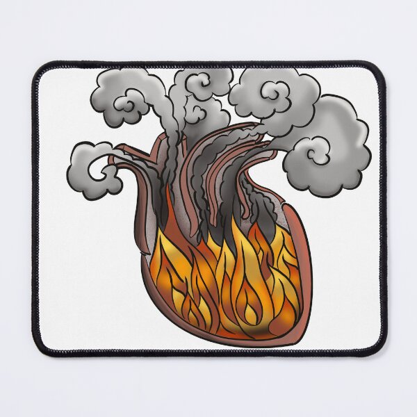 Item preview, Heart on Fire designed and sold by Crittertastic.