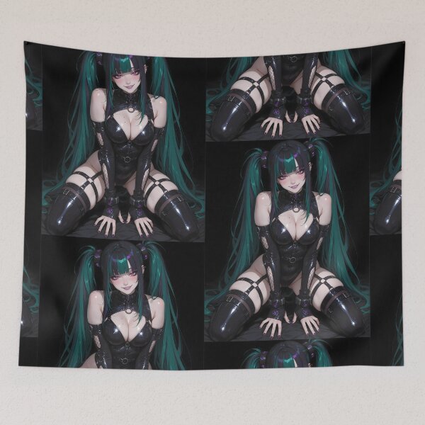 Item preview, Anime waifu cyberpunk digital art 1 designed and sold by Planet Utoppia.