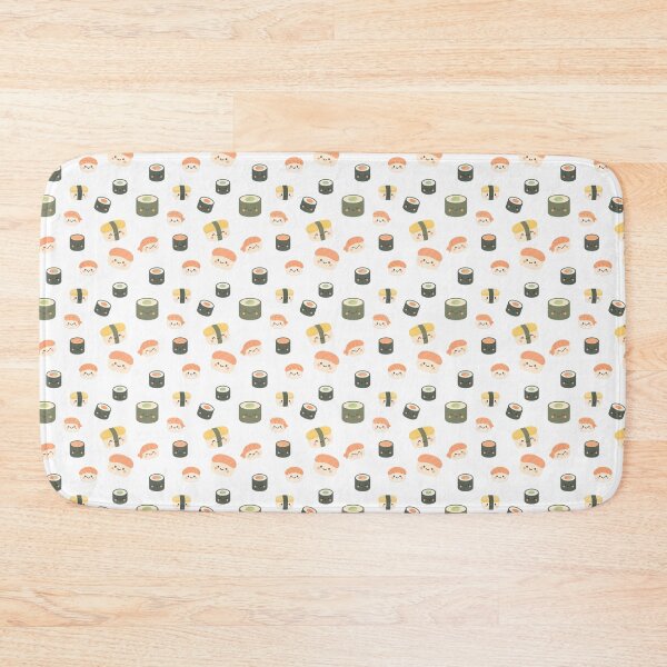 Item preview, Cute Sushi Pattern – Kawaii Japanese Food Illustration designed and sold by GinColorist.