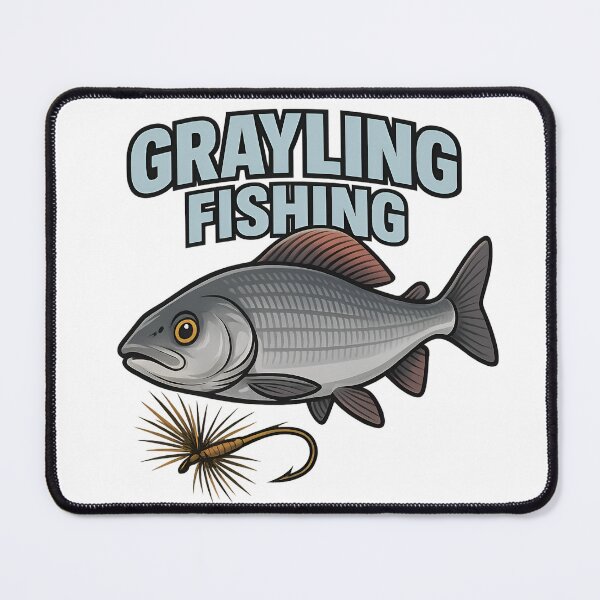 Item preview, Grayling Fishing Fly fishing graphic design designed and sold by MPAlex.