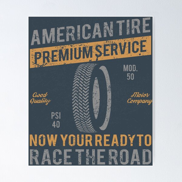 Item preview, American Tire: Premium Service (Vintage Style) designed and sold by Zanattaa.