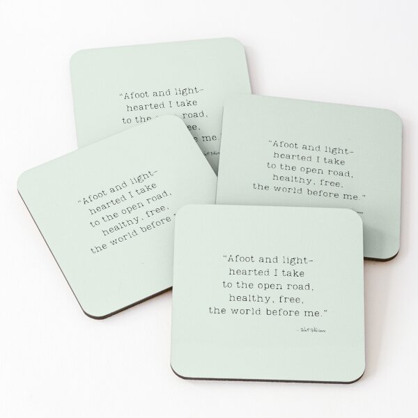 Item preview, A Quote about Traveling by Walt Whitman designed and sold by Poemit.