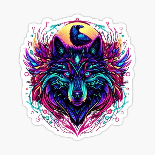 Artikel-Vorschau von Neon Puzzle Tierfusion | Cyberpunk Glow Art, designt und verkauft von WakeUpYourBrain.