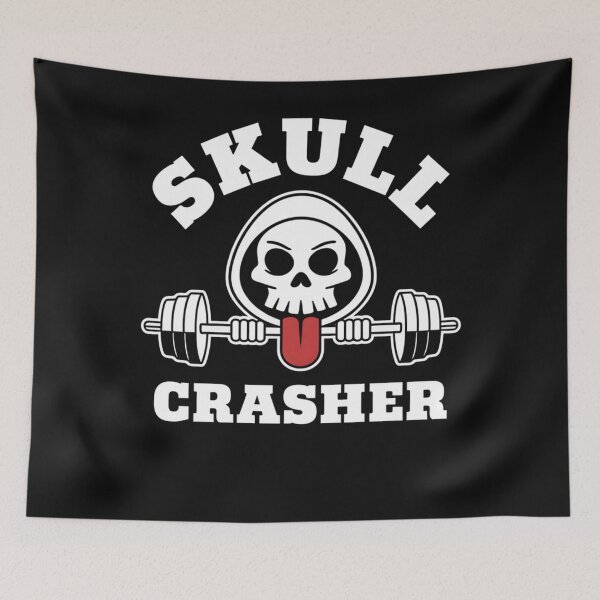 Item preview, Skull Gym Fitness Motivation Weightlifting Barbell Men Boys designed and sold by clothesy7.