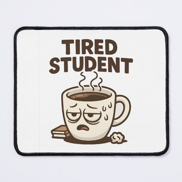 Item preview, Tired students university meme design designed and sold by MPAlex.