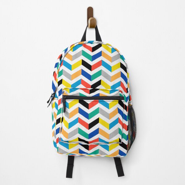 Item preview, Linen Textured Multicolored Horizontal Zig Zag Pattern designed and sold by QuestingPixel.