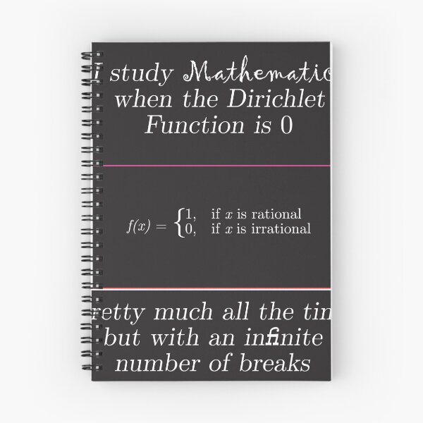 Item preview, Dirichlet's student, white writing designed and sold by Galois-Stomach.