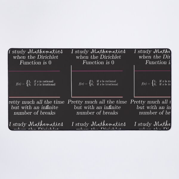 Item preview, Dirichlet's student, white writing designed and sold by Galois-Stomach.