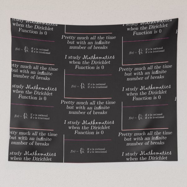 Item preview, Dirichlet's student, white writing designed and sold by Galois-Stomach.