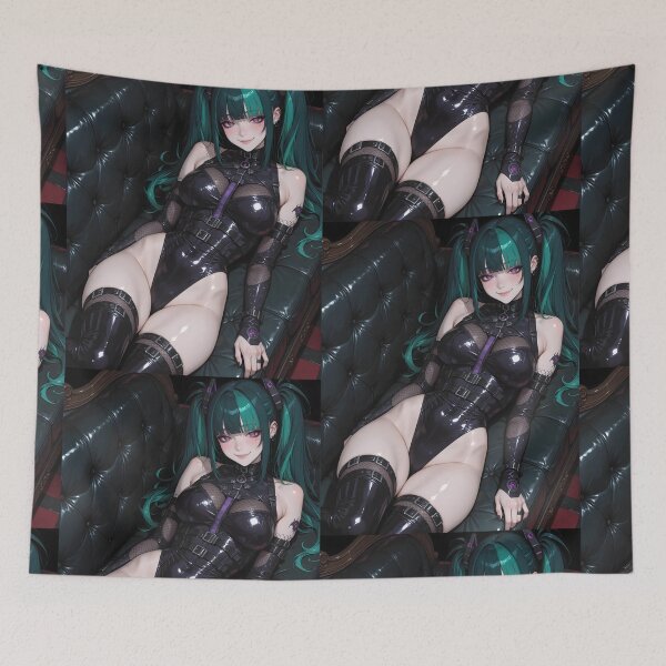 Item preview, Anime waifu cyberpunk digital art 5 designed and sold by Planet Utoppia.