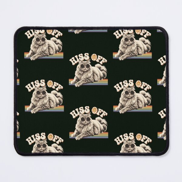 Item preview, Sarcastic Saying Hiss Off Retro Cat designed and sold by Cute & Sassy Custom Gifting Boutiques.