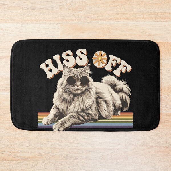 Item preview, Sarcastic Saying Hiss Off Retro Cat  designed and sold by tamdevo1.
