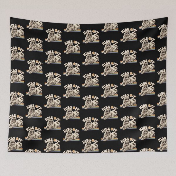 Item preview, Sarcastic Saying Hiss Off Retro Cat  designed and sold by tamdevo1.