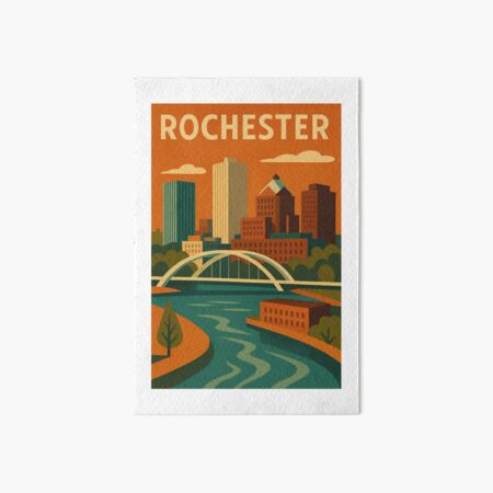 Artikel-Vorschau von Modernes Stadtzentrum von Rochester, NY, Mitte des Jahrhunderts, designt und verkauft von The Bold Brush.
