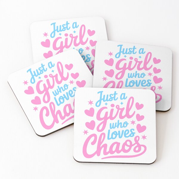Item preview, Just A Girl Who Loves Chaos! designed and sold by PMCreative.