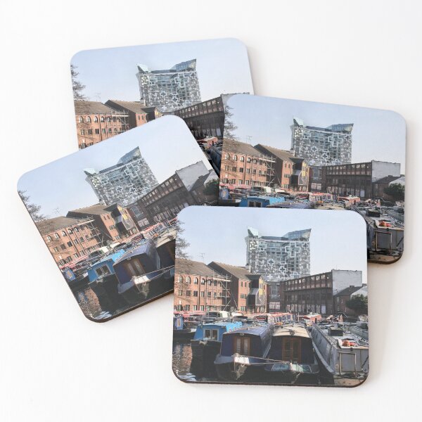 Item preview, View of the Cube from Regency Wharf designed and sold by Rachel J Bowler.