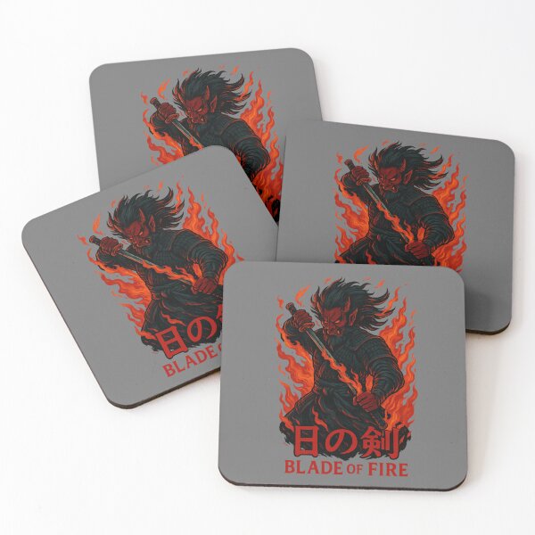 Item preview, Blade of Fire – Oni Samurai Warrior Art designed and sold by Ironzoulz.