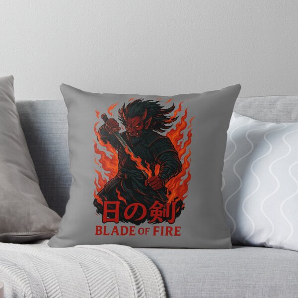 Item preview, Blade of Fire – Oni Samurai Warrior Art designed and sold by Ironzoulz.