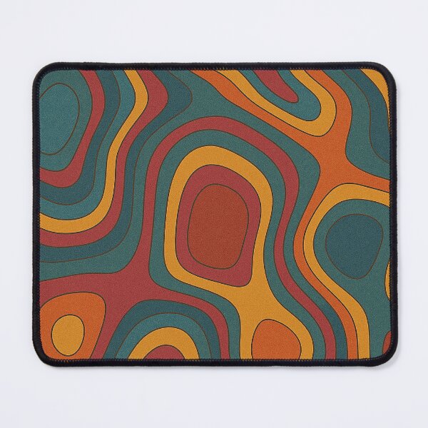 Item preview, Retro Topographic Abstract Pattern Art designed and sold by weirdfishes123.