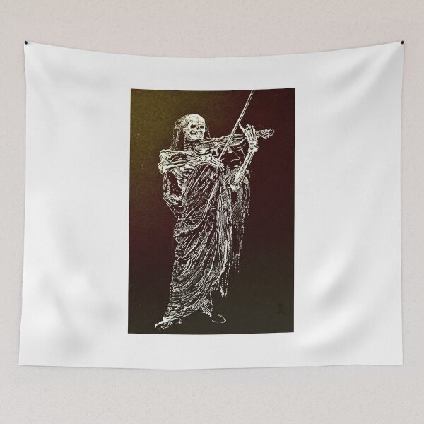 Item preview, Death Playing the Violin — Skeleton Drawing designed and sold by DoctorFirsShop.