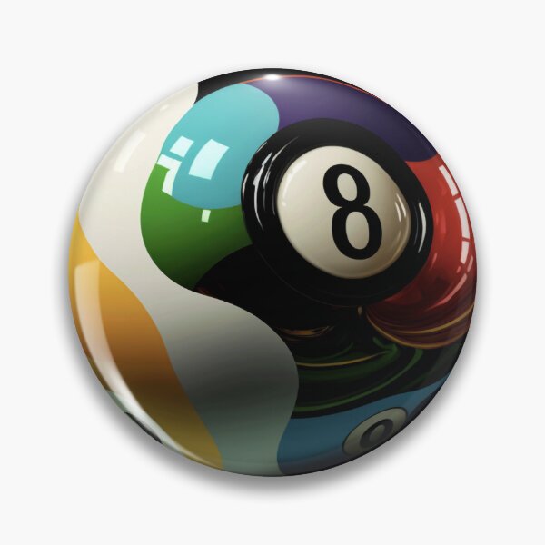 Item preview, Melted Eight Ball – Surreal Pool Ball Art designed and sold by Cranky Daddy.