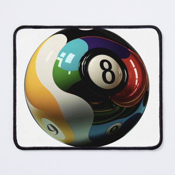 Item preview, Melted Eight Ball – Surreal Pool Ball Art designed and sold by Cranky Daddy.
