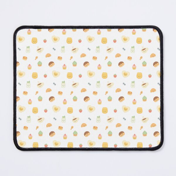 Item preview, Kawaii Breakfast Pattern – Cute Croissants, Pancakes, Cupcakes and More designed and sold by GinColorist.