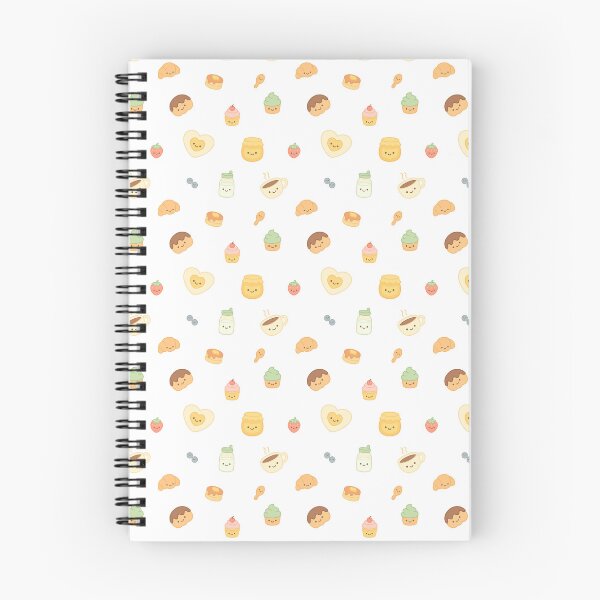 Item preview, Kawaii Breakfast Pattern – Cute Croissants, Pancakes, Cupcakes and More designed and sold by GinColorist.