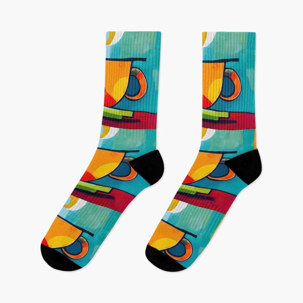 Item preview, Coffee in Motion - Bold Geometric Shapes and Swirling Steam Ignite a Dynamic Abstract Scene designed and sold by OlfactoART Studio.