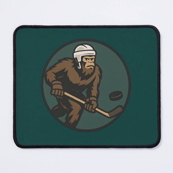 Item preview, Bigfoot Ice Hockey Sticker – The Myth, The Legend, The Enforcer on Ice designed and sold by WAUZ.