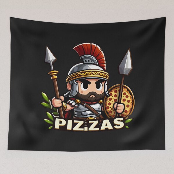 Item preview, Pizza Legion – Roman Warrior Slice designed and sold by OuroToon.