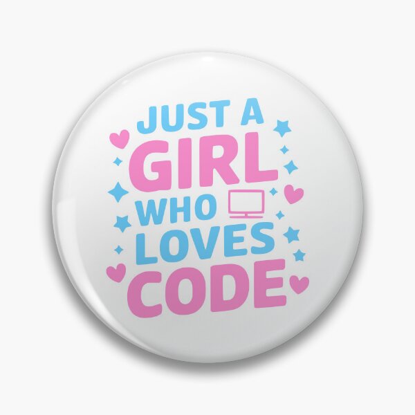 Item preview, Just A Girl Who Loves Code! designed and sold by PMCreative.