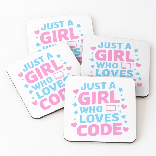 Item preview, Just A Girl Who Loves Code! designed and sold by PMCreative.