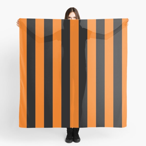 Item preview, Orange Black Wide Vertical Stripes designed and sold by Feeling Artsy.