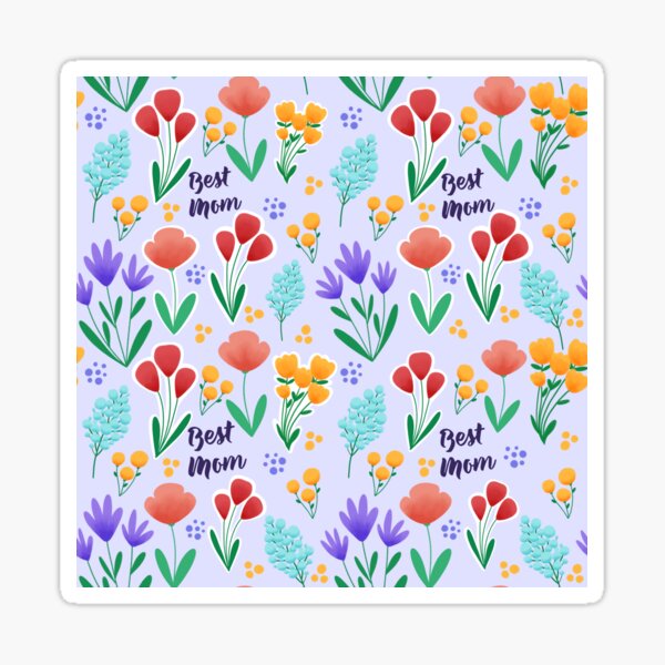 Item preview, Mother's day floral seamless pattern designed and sold by Lone Jensen.