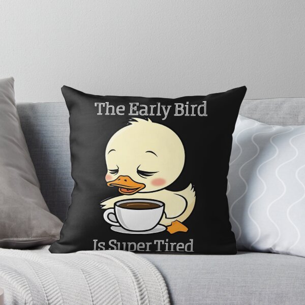 Item preview, The Early Bird... Is Tired – Cute Exhausted Bird Design designed and sold by ButWhyULaughing.