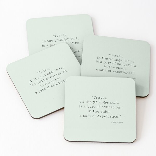 Item preview, A Quote about Traveling by Francis Bacon designed and sold by Poemit.