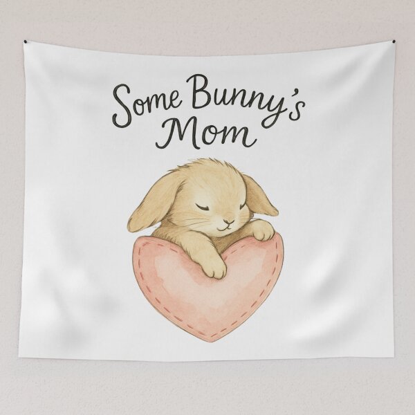 Item preview, Some Bunny's Mom – Cute Bunny Pastel Watercolor Design designed and sold by NiftyTees.