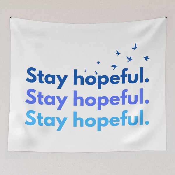 Item preview, Stay Hopeful Poster - Minimalist Motivational Quote Art for Home and Office designed and sold by DesignAnother.