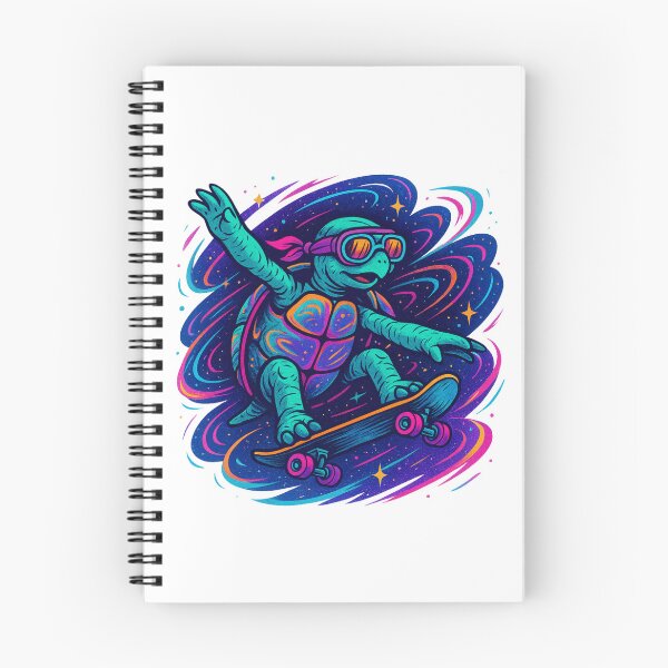 Item preview, Cosmic Skateboarding Turtle – Abstract Space Art designed and sold by HEI DesignPartners.