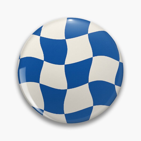 Item preview, Wavy Blue and White Checkerboard Pattern designed and sold by weirdfishes123.