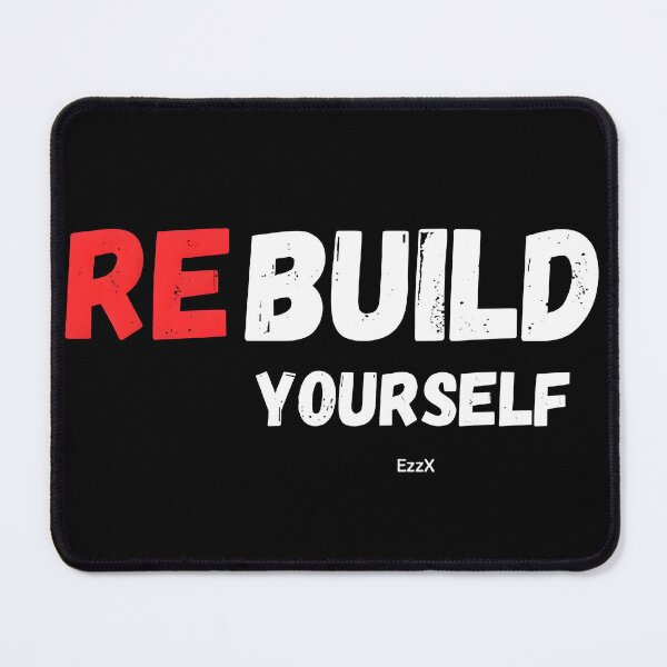 Item preview, Rebuild Yourself – Motivational Typography Quote for Growth & Strength designed and sold by EzzX.