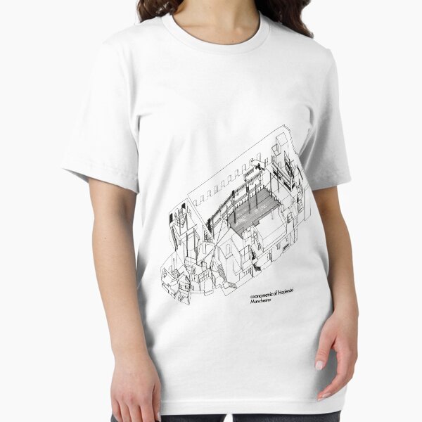 Item preview, Axonometric of Hacienda in White designed and sold by TrainWreckTees.
