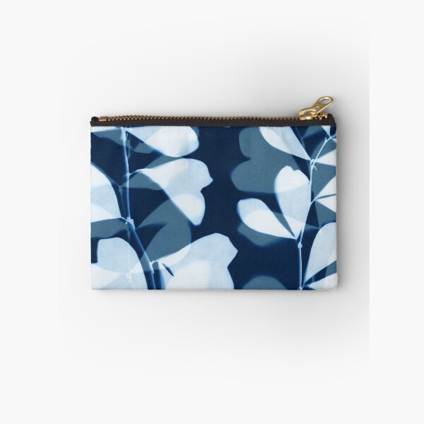 Item preview, Botanical Cyanotype Blue and White Leaf Silhouette designed and sold by Janine Aykens.