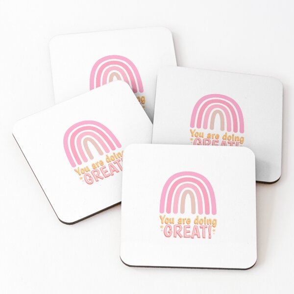 Item preview, Pink Rainbow Aesthetic You're Doing Great designed and sold by ElizabethCoelho.