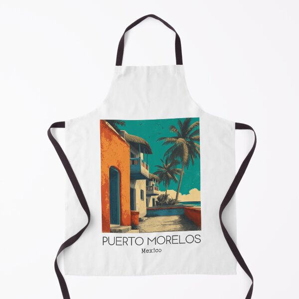 Item preview, A Vintage Travel Art of Puerto Morelos - Mexico designed and sold by GoodOldVintage.